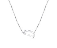 Letter D Silver Necklace SPE-5518